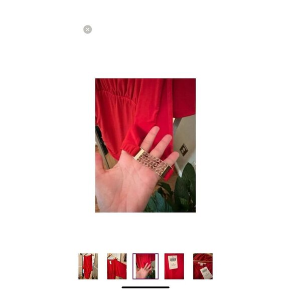 Boston Proper Dress NWT Heartthrob Red Mini Shoulder Cut Out Size Small - Picture 6 of 9